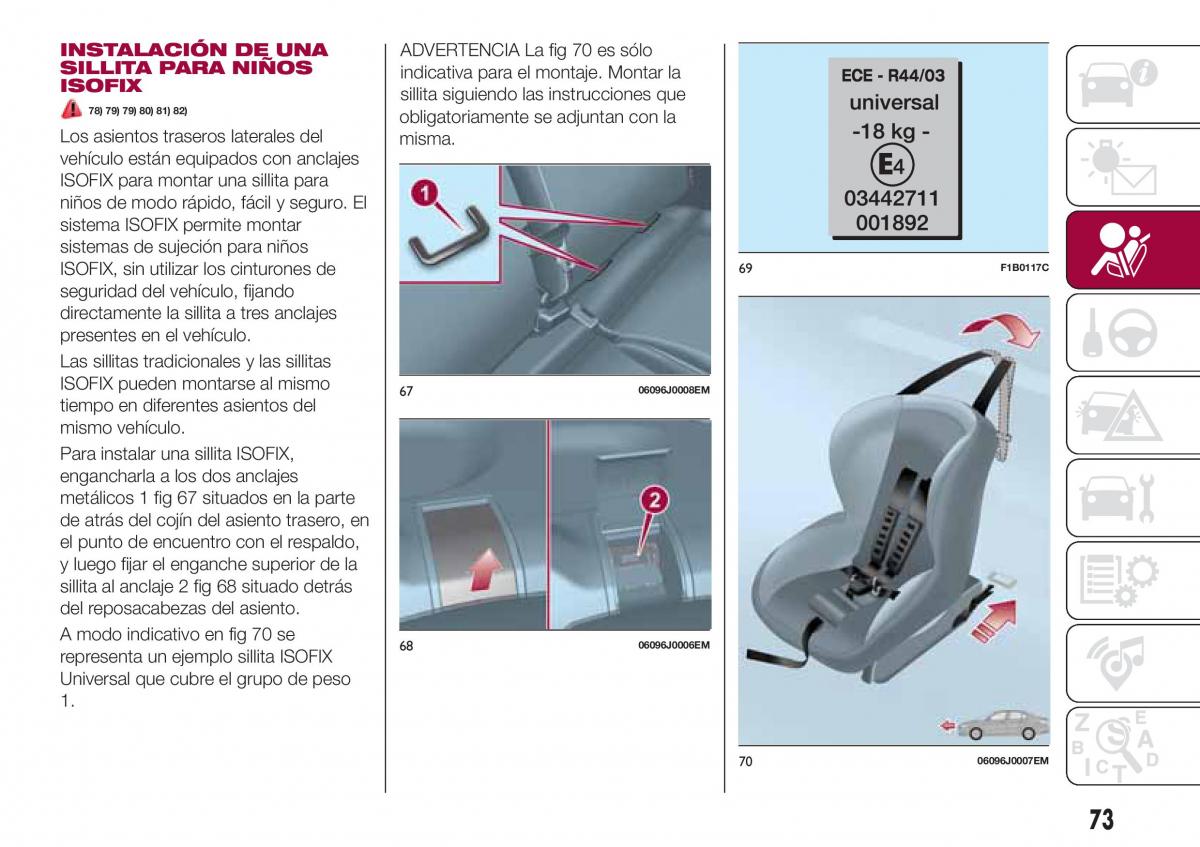 Fiat Tipo sedan manual del propietario / page 75