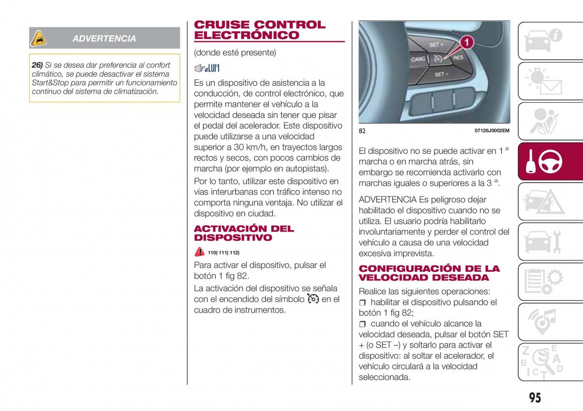 Fiat Tipo sedan manual del propietario / page 97