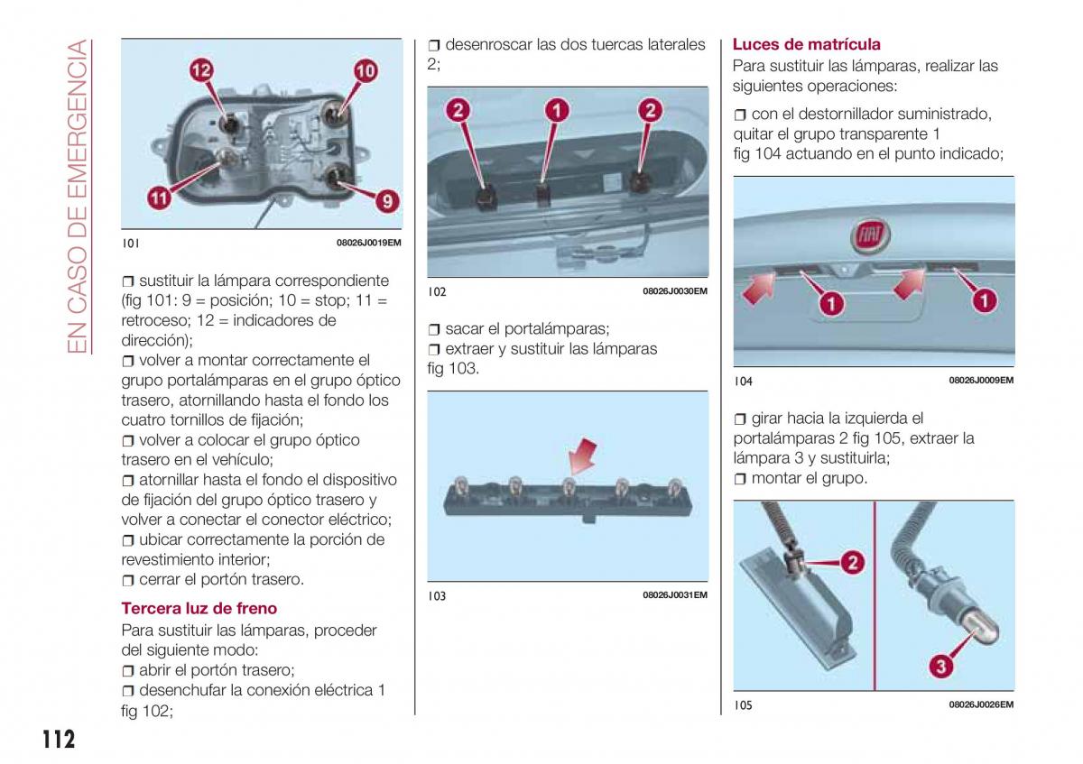 Fiat Tipo sedan manual del propietario / page 114