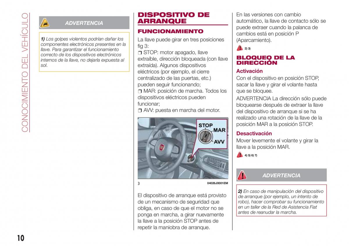 Fiat Tipo sedan manual del propietario / page 12