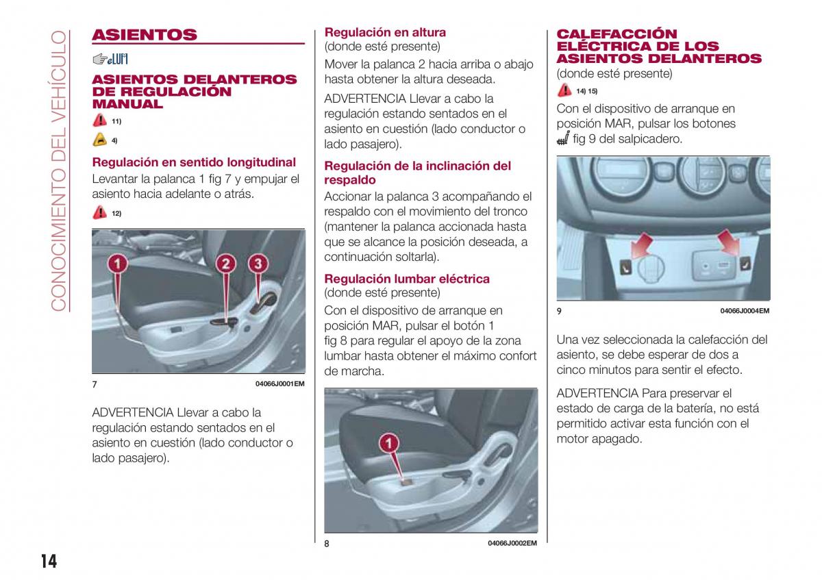 Fiat Tipo sedan manual del propietario / page 16