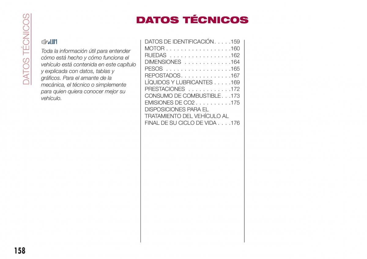 Fiat Tipo sedan manual del propietario / page 160