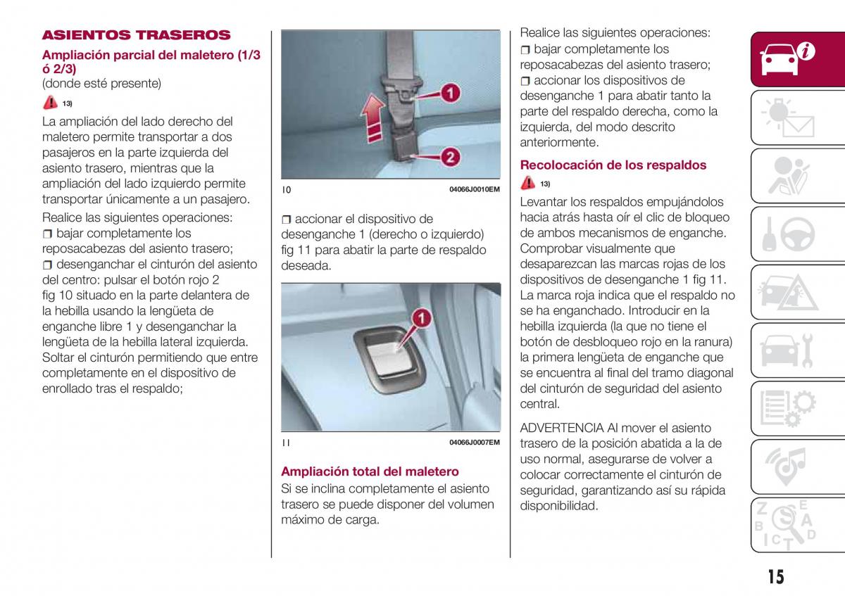 Fiat Tipo sedan manual del propietario / page 17