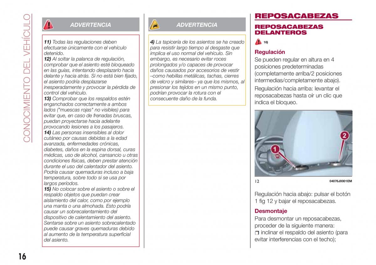 Fiat Tipo sedan manual del propietario / page 18