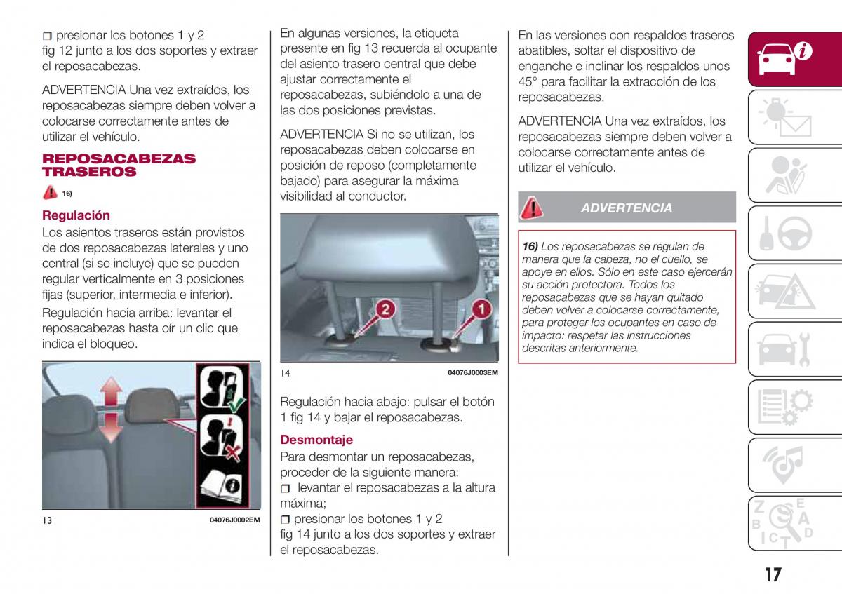 Fiat Tipo sedan manual del propietario / page 19