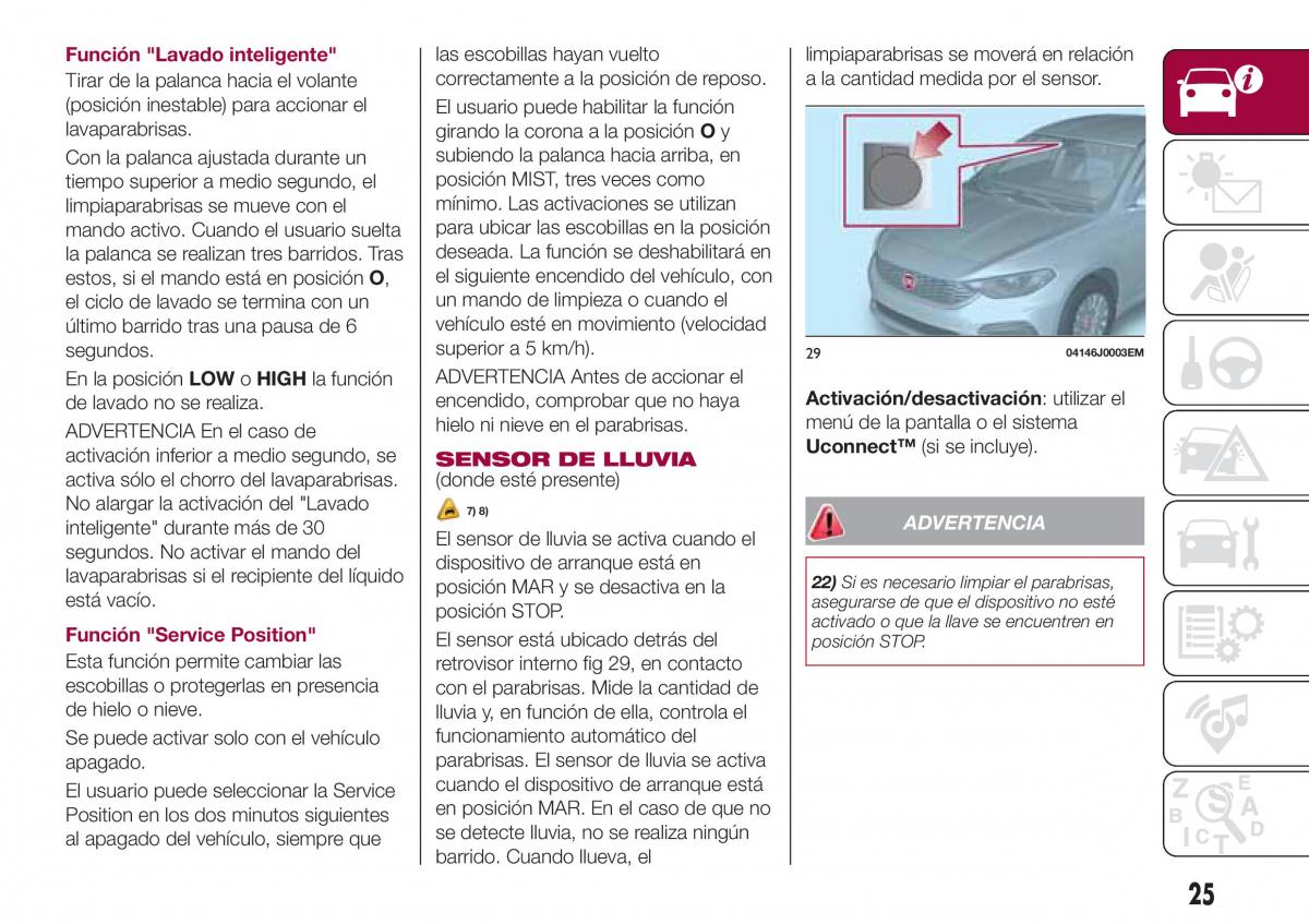 Fiat Tipo sedan manual del propietario / page 27