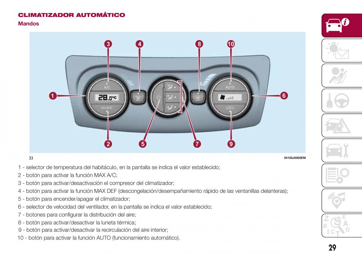 Fiat Tipo sedan manual del propietario / page 31