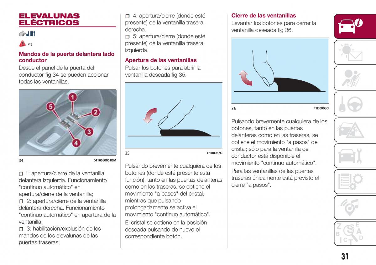 Fiat Tipo sedan manual del propietario / page 33