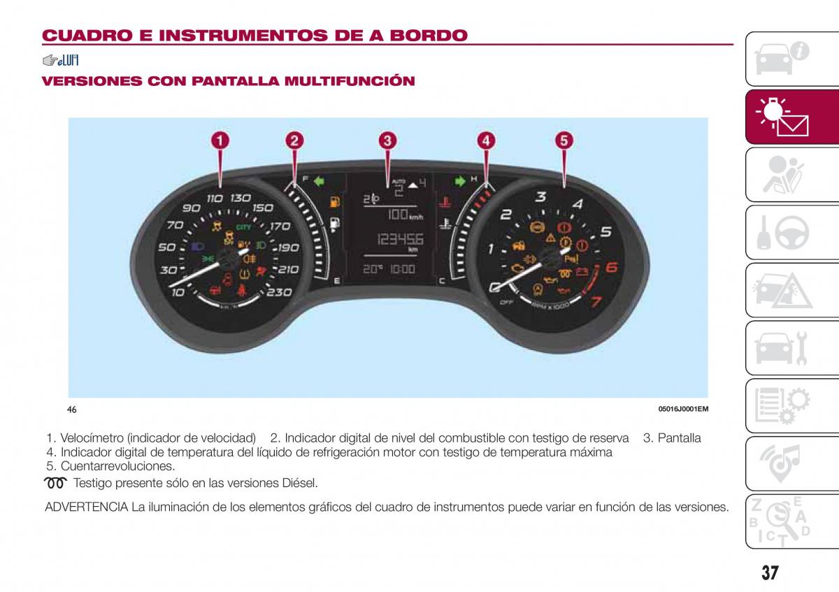 Fiat Tipo sedan manual del propietario / page 39