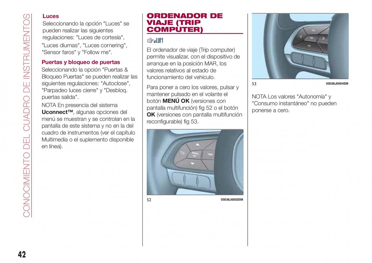 Fiat Tipo sedan manual del propietario / page 44