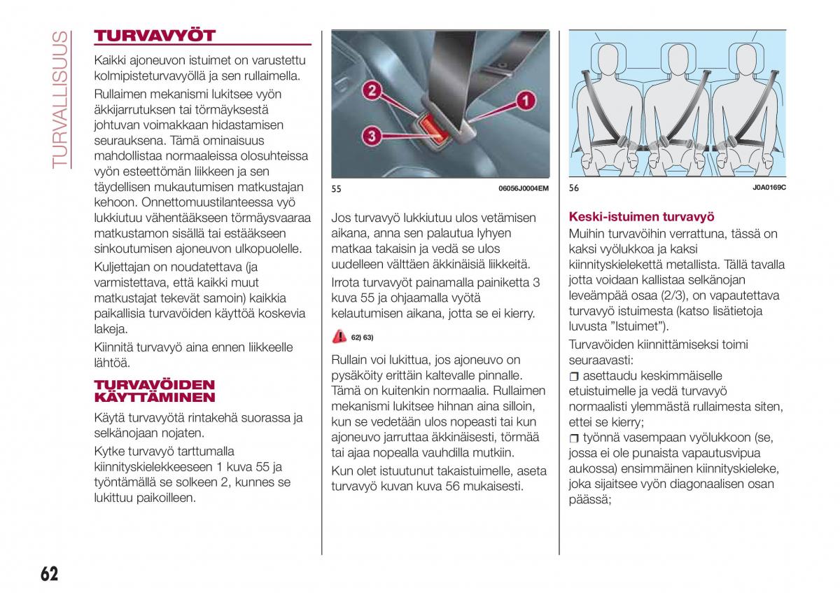 Fiat Tipo sedan omistajan kasikirja / page 64