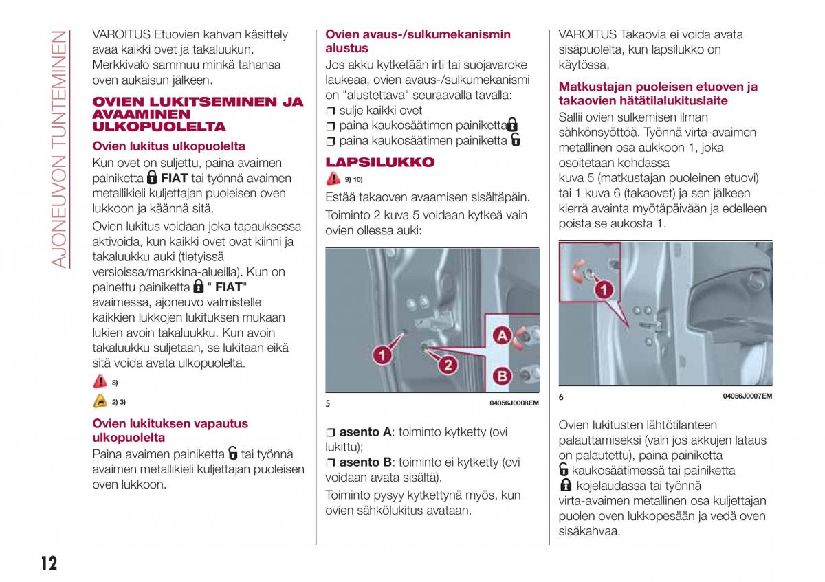 Fiat Tipo sedan omistajan kasikirja / page 14