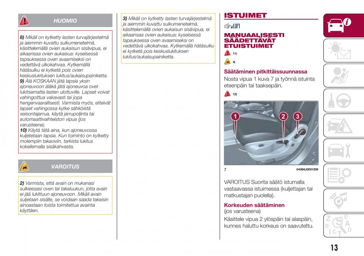 Fiat Tipo sedan omistajan kasikirja / page 15