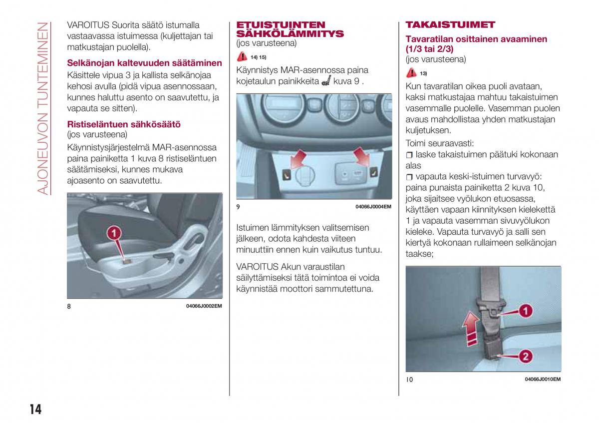 Fiat Tipo sedan omistajan kasikirja / page 16