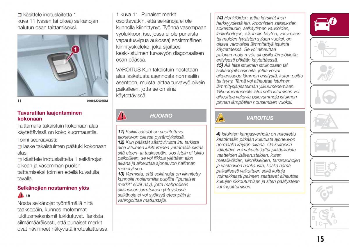 Fiat Tipo sedan omistajan kasikirja / page 17