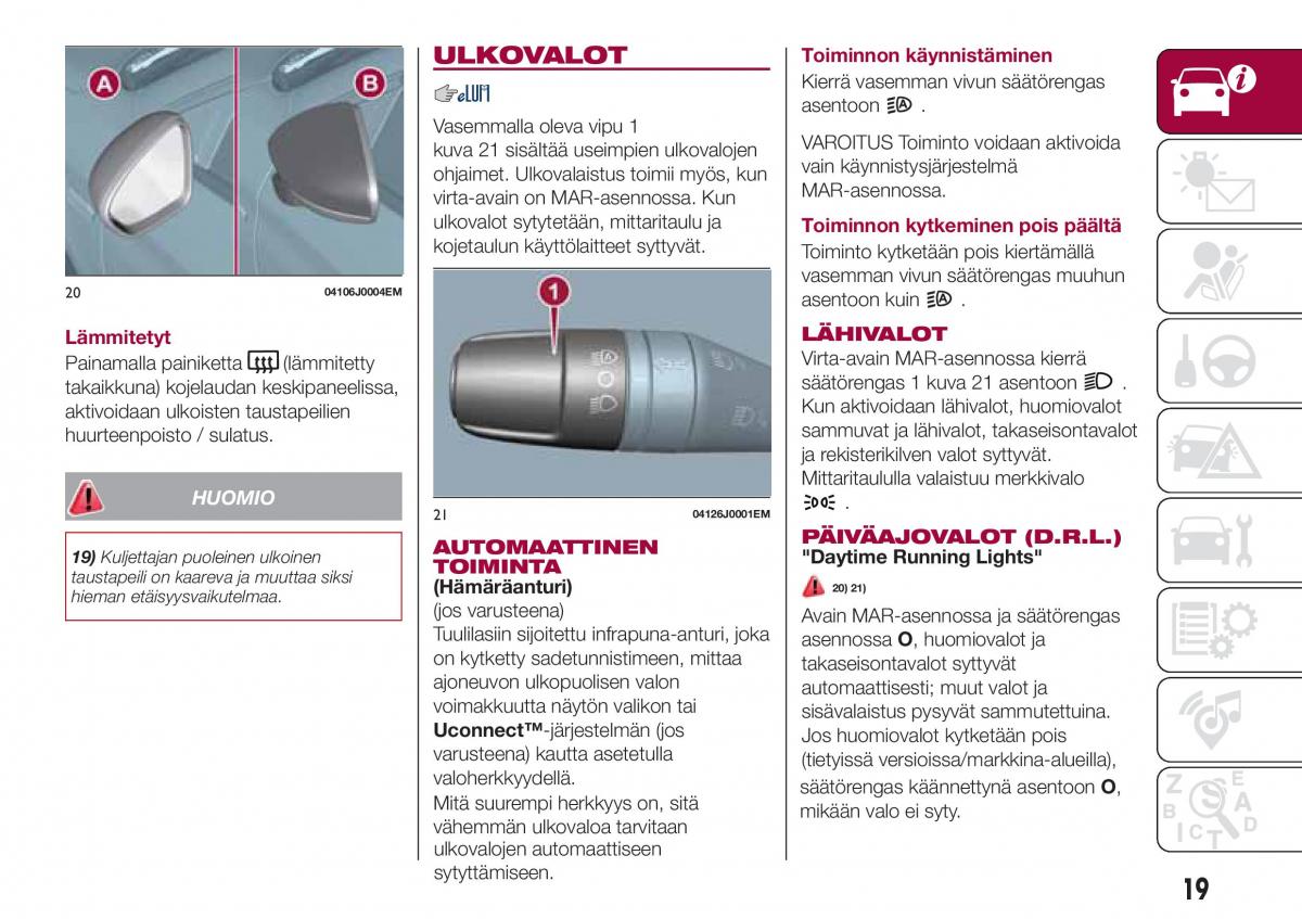 Fiat Tipo sedan omistajan kasikirja / page 21