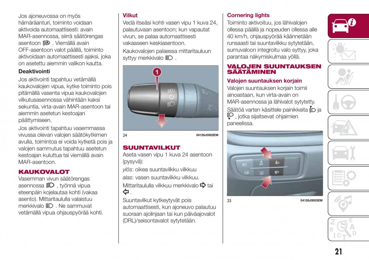 Fiat Tipo sedan omistajan kasikirja / page 23