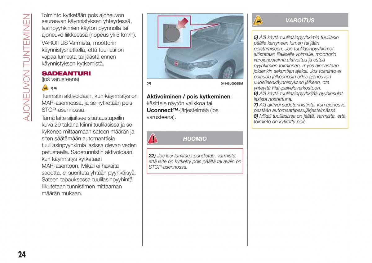 Fiat Tipo sedan omistajan kasikirja / page 26