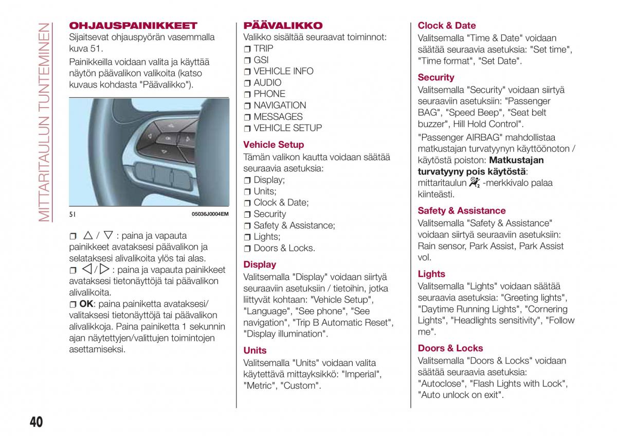 Fiat Tipo sedan omistajan kasikirja / page 42