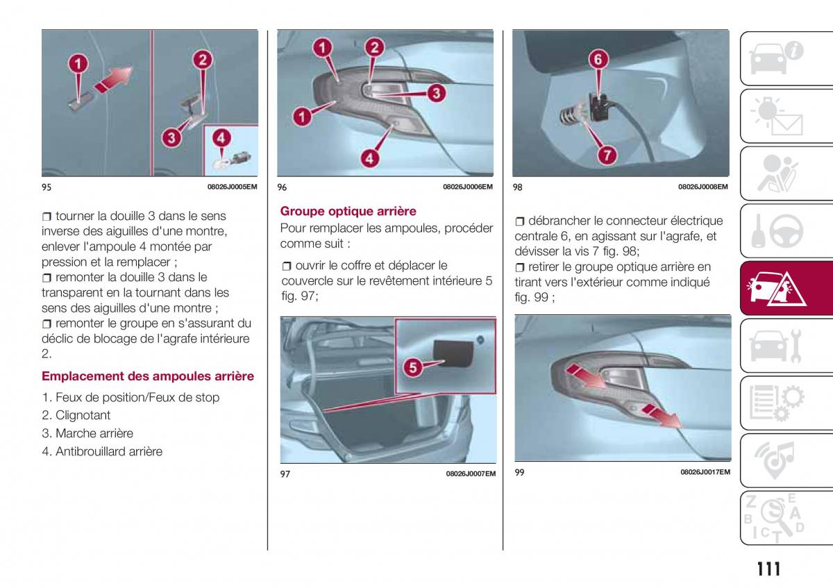 Fiat Tipo sedan manuel du proprietaire / page 113