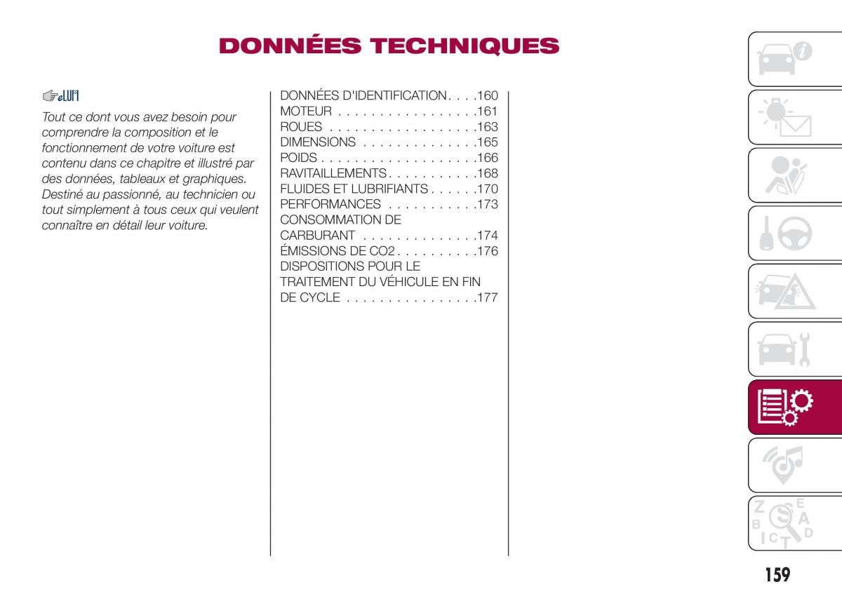 Fiat Tipo sedan manuel du proprietaire / page 161