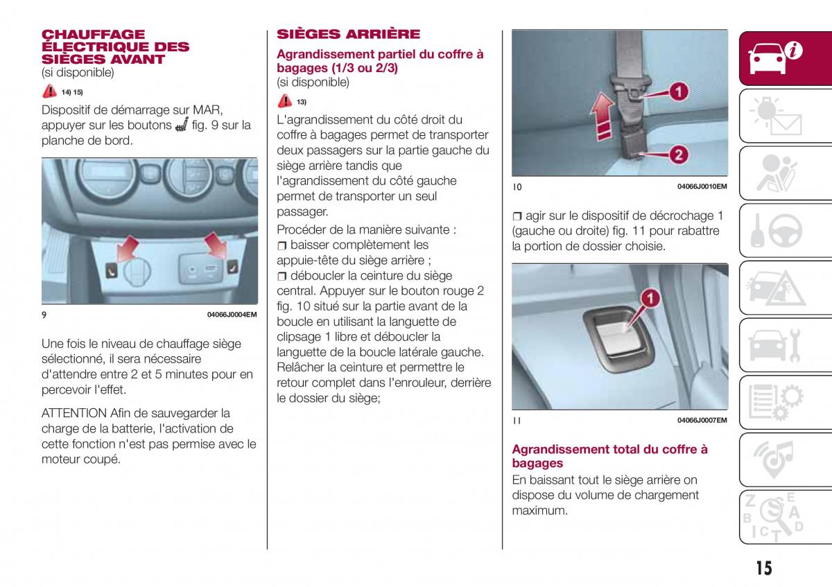 Fiat Tipo sedan manuel du proprietaire / page 17