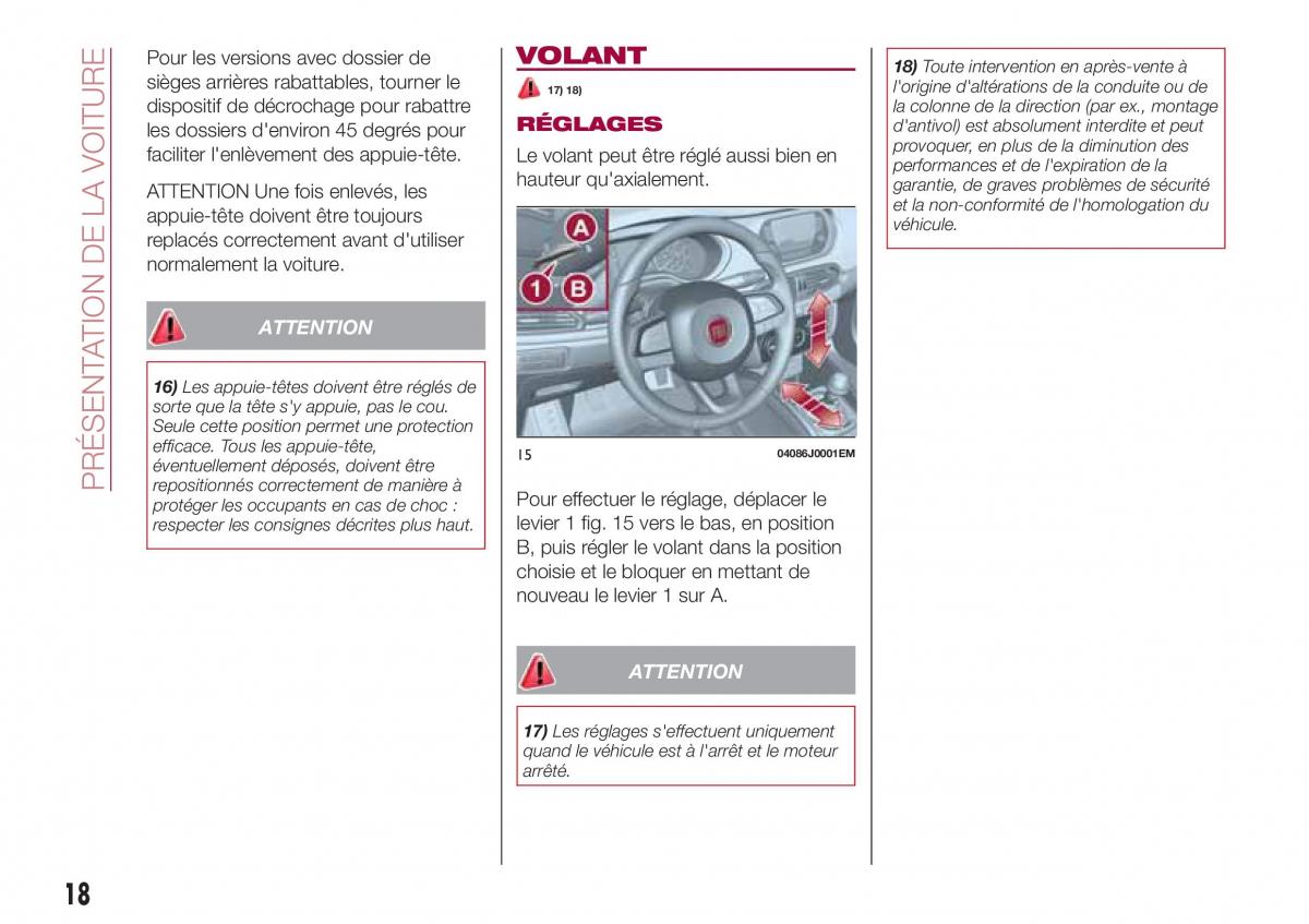 Fiat Tipo sedan manuel du proprietaire / page 20