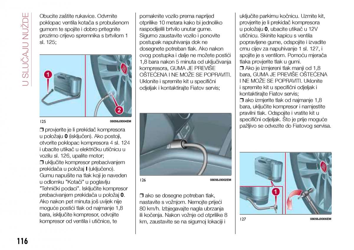 Fiat Tipo sedan vlasnicko uputstvo / page 118