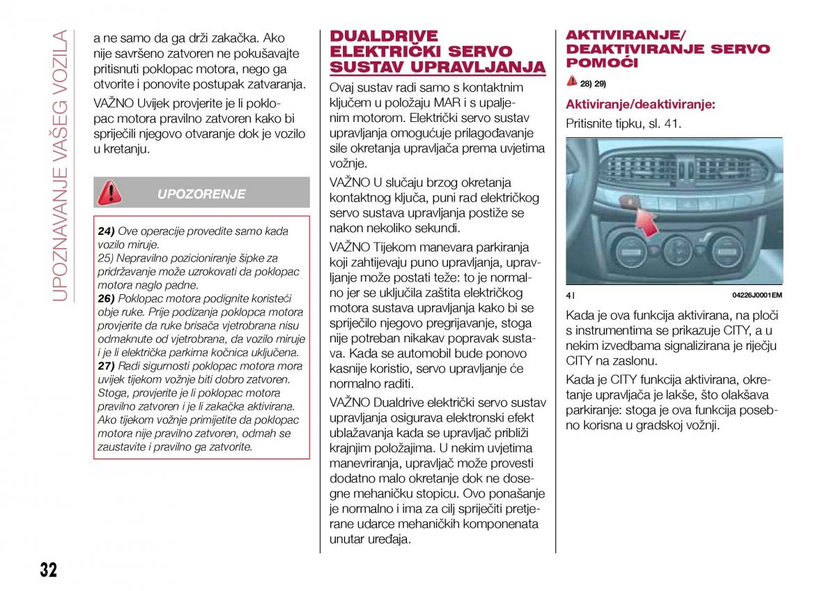 Fiat Tipo sedan vlasnicko uputstvo / page 34