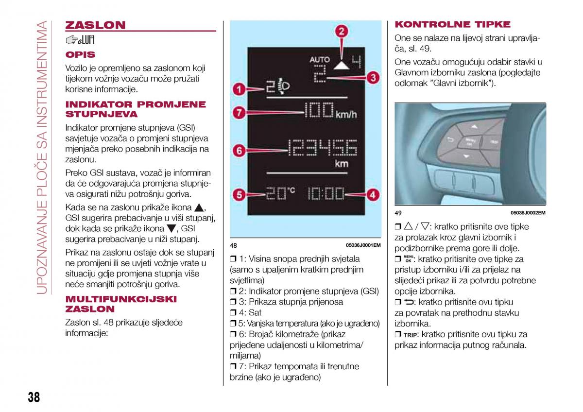 Fiat Tipo sedan vlasnicko uputstvo / page 40