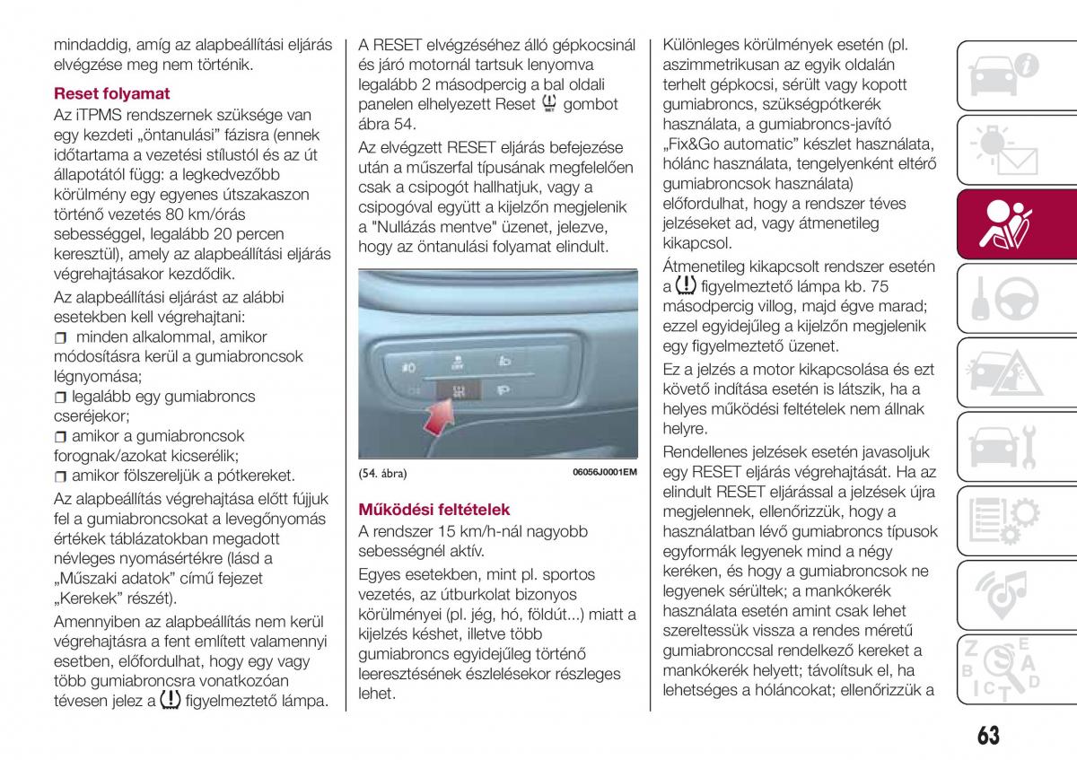 Fiat Tipo sedan Kezelesi utmutato / page 65