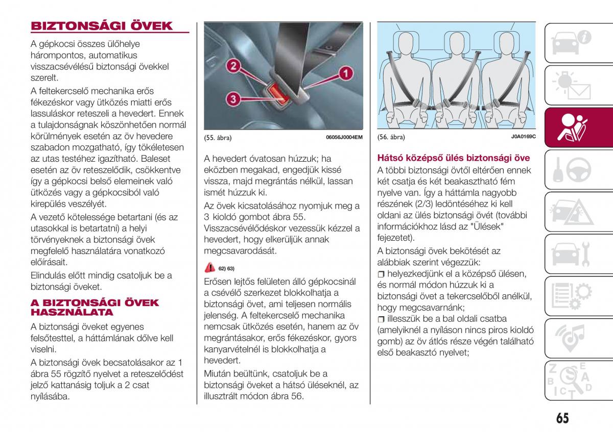 Fiat Tipo sedan Kezelesi utmutato / page 67