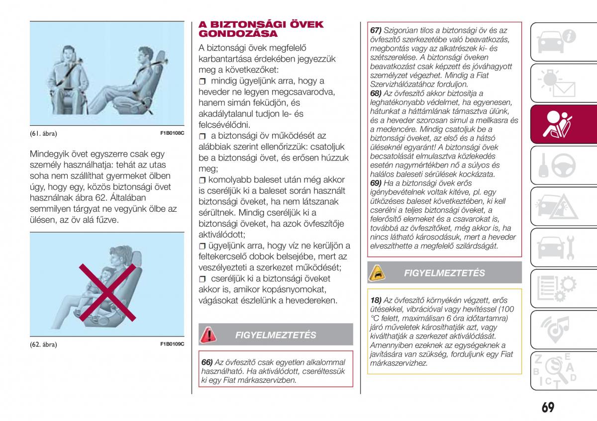 Fiat Tipo sedan Kezelesi utmutato / page 71
