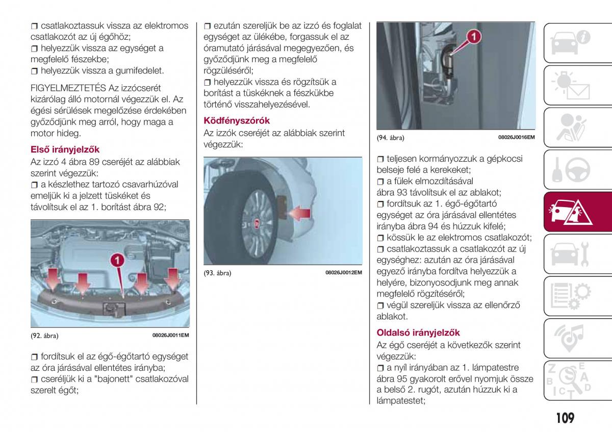 Fiat Tipo sedan Kezelesi utmutato / page 111