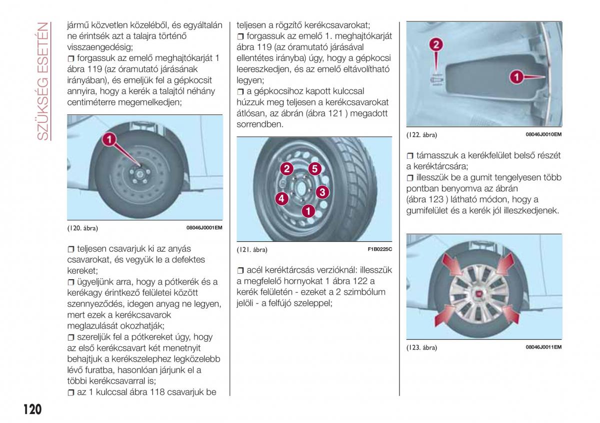 Fiat Tipo sedan Kezelesi utmutato / page 122