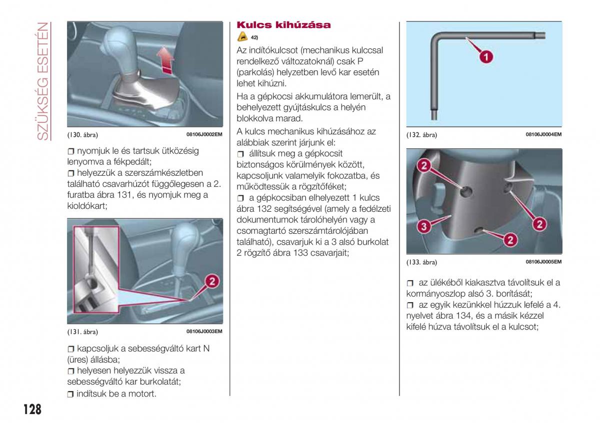 Fiat Tipo sedan Kezelesi utmutato / page 130