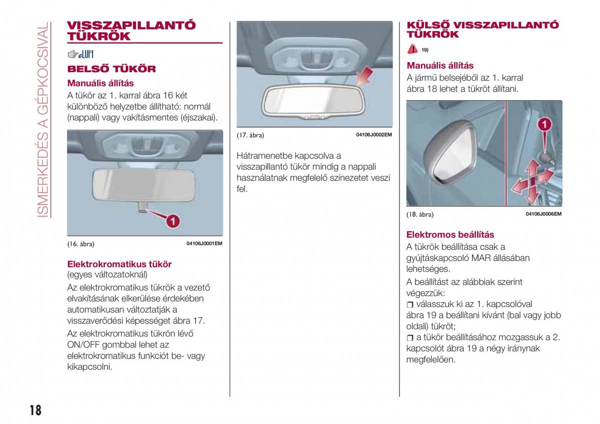 Fiat Tipo sedan Kezelesi utmutato / page 20