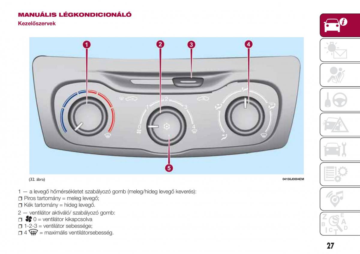 Fiat Tipo sedan Kezelesi utmutato / page 29