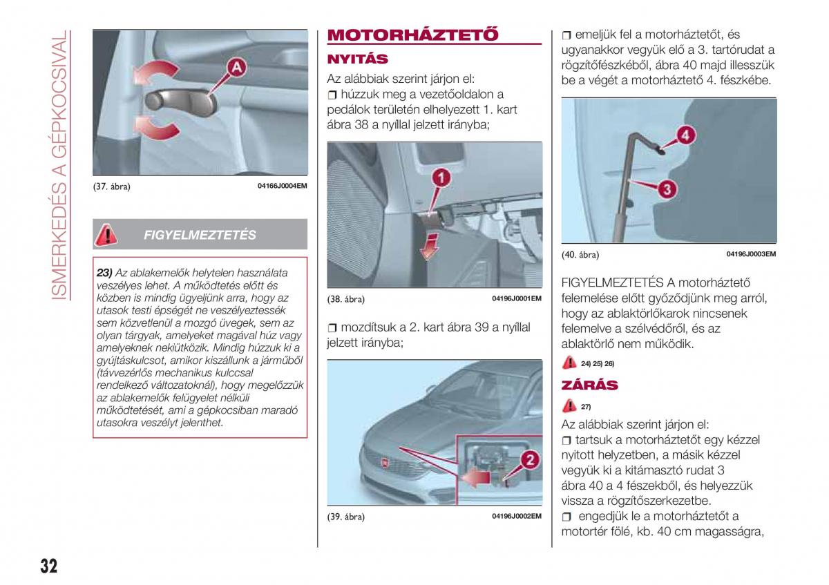 Fiat Tipo sedan Kezelesi utmutato / page 34