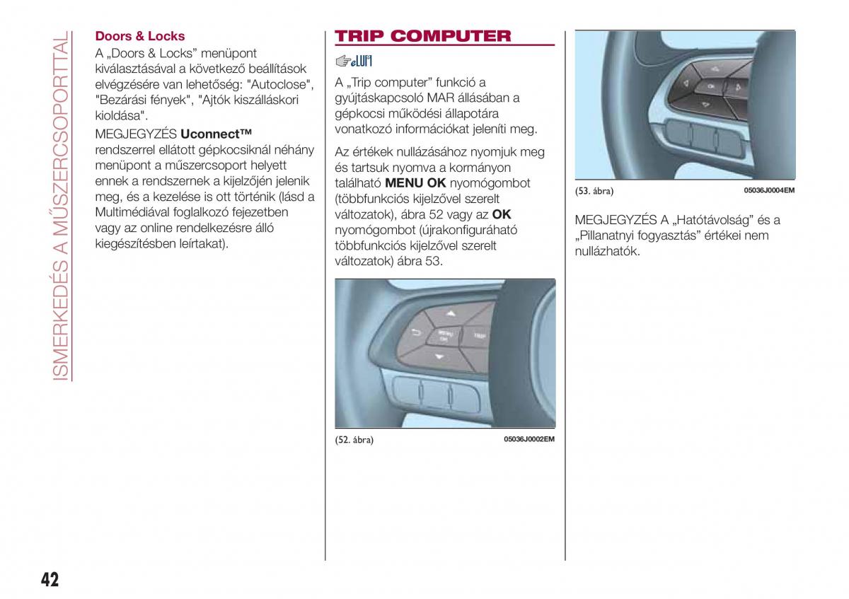 Fiat Tipo sedan Kezelesi utmutato / page 44