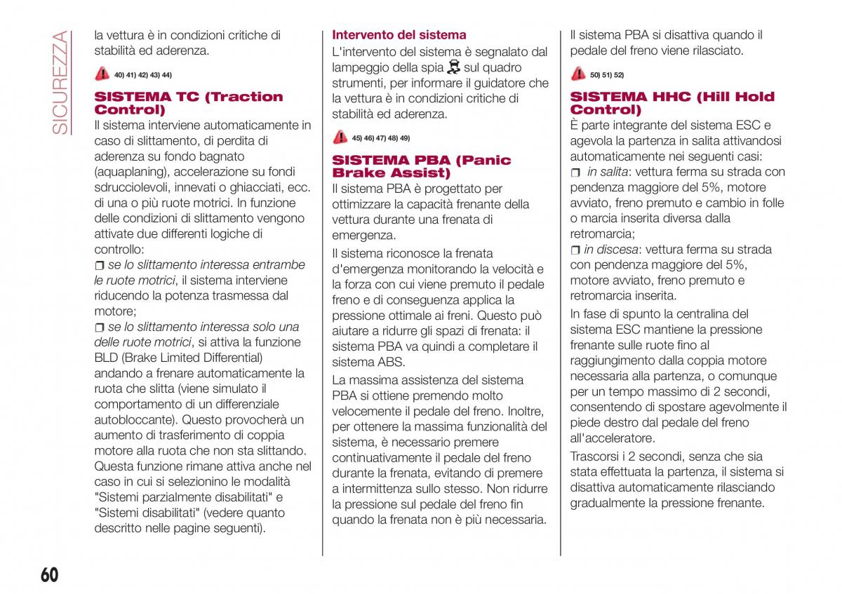 Fiat Tipo sedan manuale del proprietario / page 62