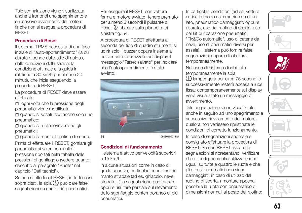 Fiat Tipo sedan manuale del proprietario / page 65