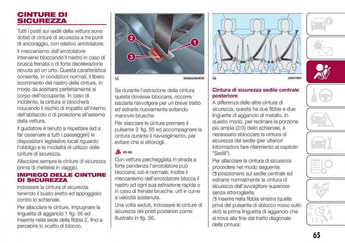 Fiat Tipo sedan manuale del proprietario / page 67