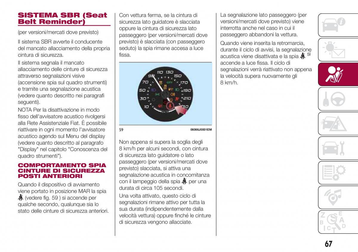 Fiat Tipo sedan manuale del proprietario / page 69