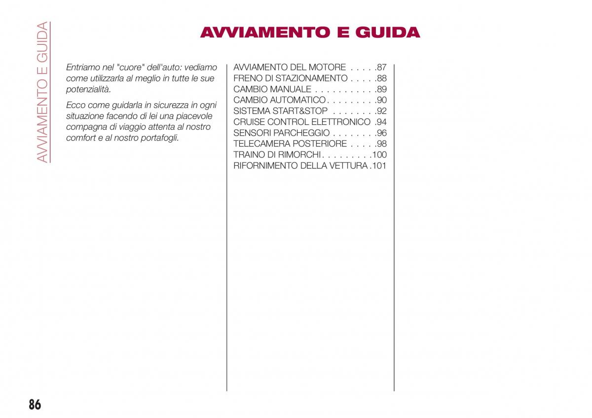 Fiat Tipo sedan manuale del proprietario / page 88