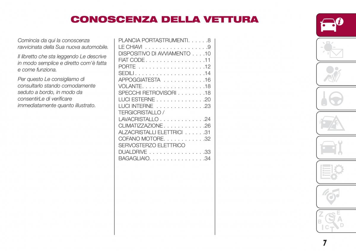 Fiat Tipo sedan manuale del proprietario / page 9