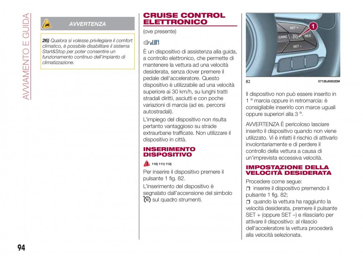 Fiat Tipo sedan manuale del proprietario / page 96