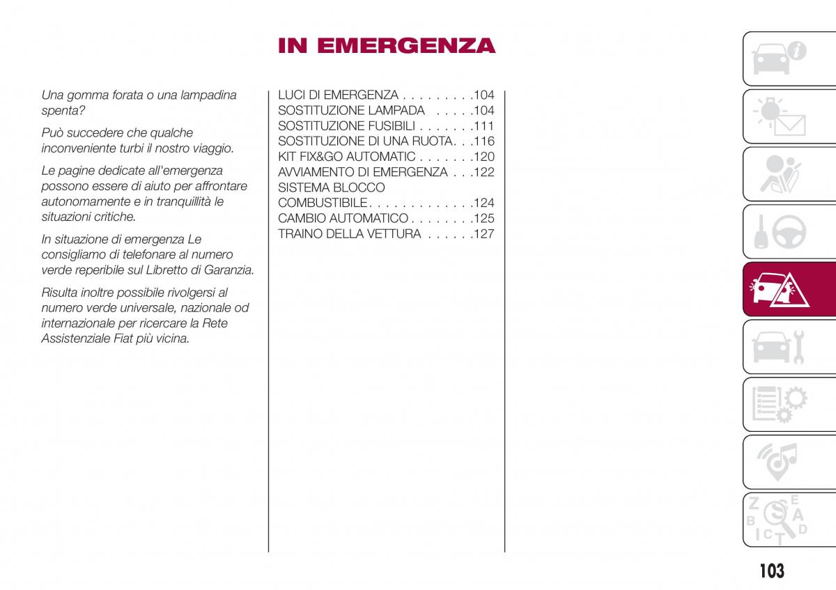 Fiat Tipo sedan manuale del proprietario / page 105