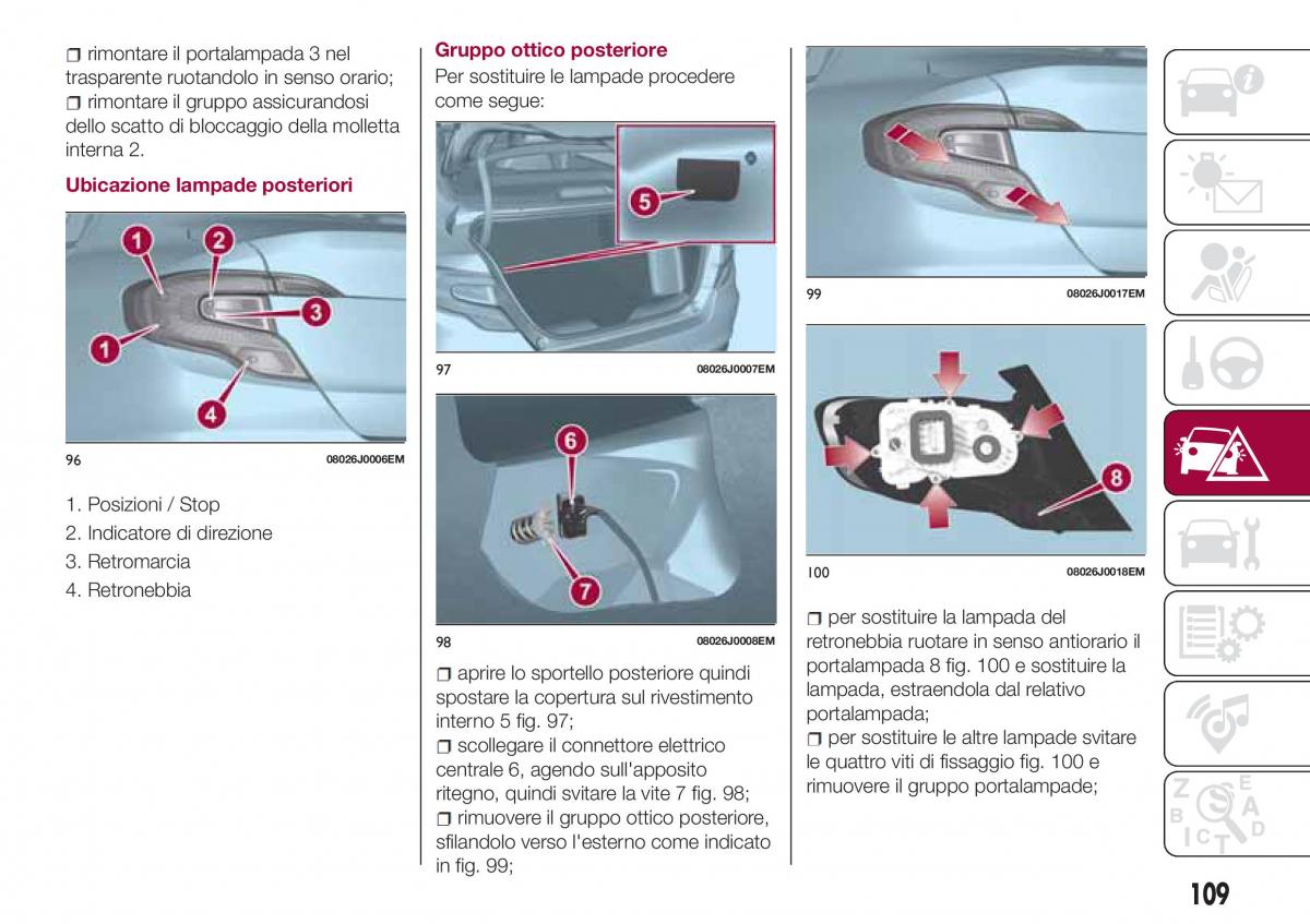 Fiat Tipo sedan manuale del proprietario / page 111