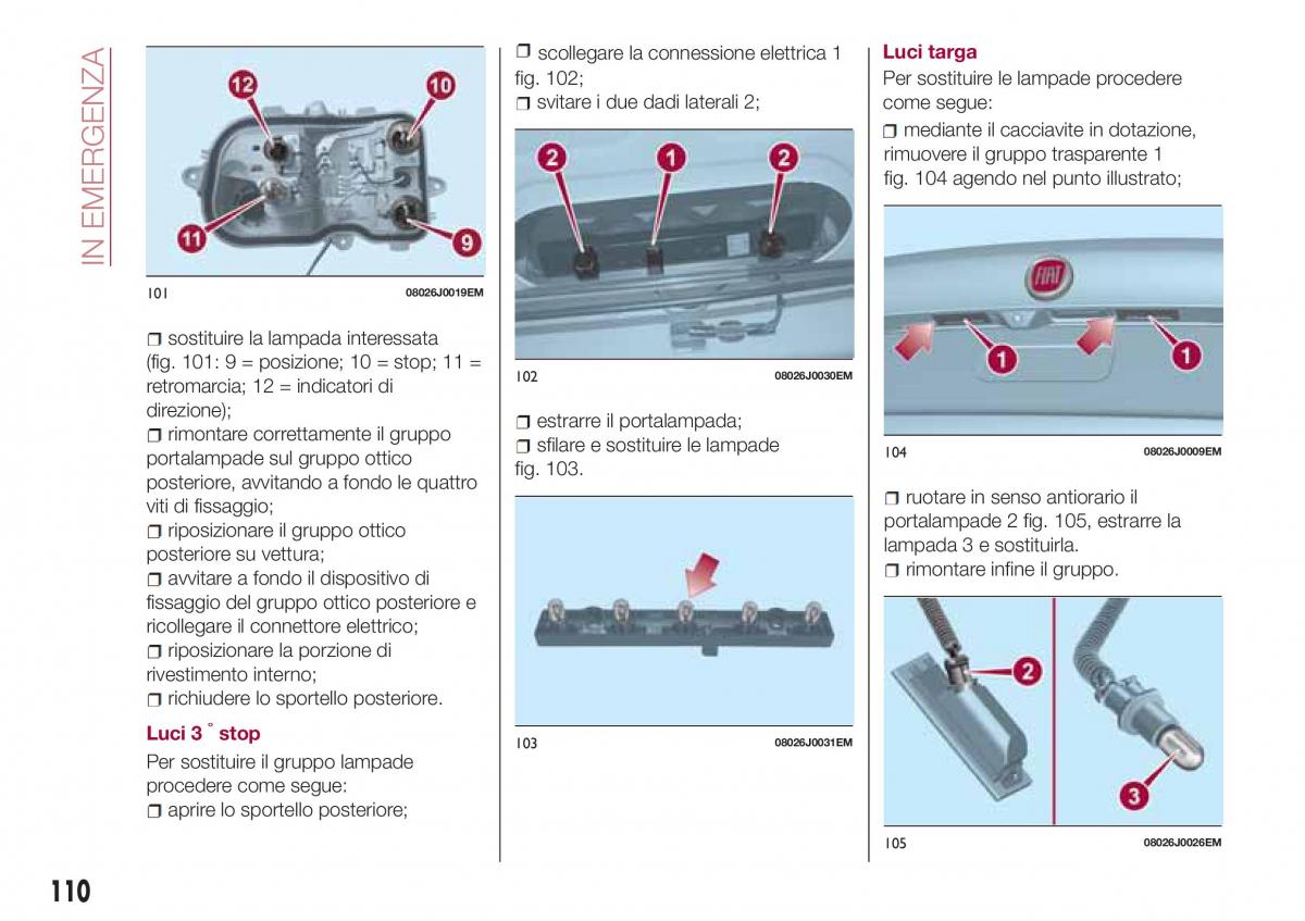 Fiat Tipo sedan manuale del proprietario / page 112